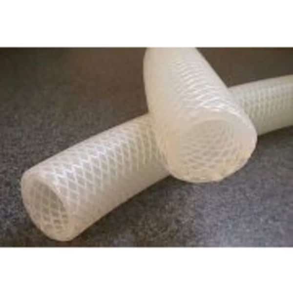 Silbrade Braided Silicone Tube, 0.500 ID X .800 OD X 100 FT Roll
