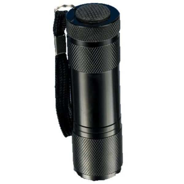 Flashlight, 9 Led, Aaa, Black