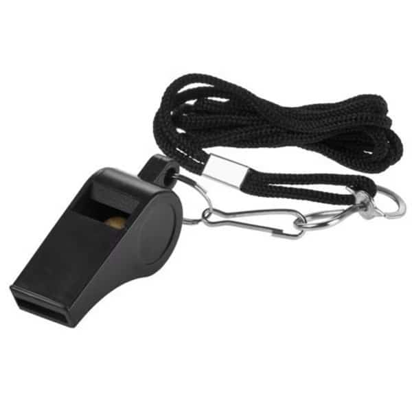 WHISTLE, PEA WITH LANYARD