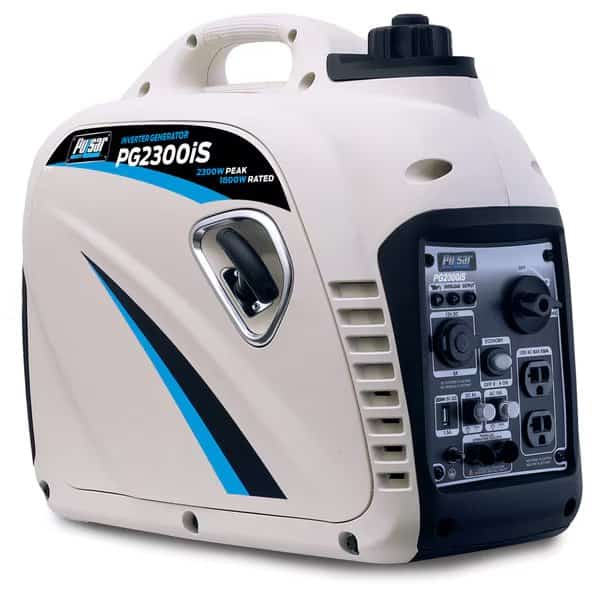 Portable Generator, Gasoline, 1,800 W Rated, 2,300 W Surge, Recoil Start, 120V AC, 13.3 A