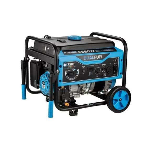 Portable Generator, Gasoline/Liquid Propane, 5,300 W/4,750 W Rated, 6,850 W/5,922 W Surge, 45.83 A