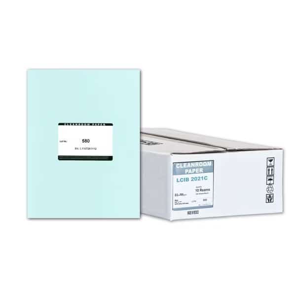 Pure Image Synthetic Cleanroom Paper, 8.5x11, Blue 22lb, 250 sheets /ream, 10 reams p/PK