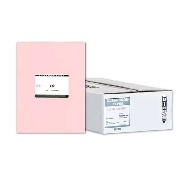 Pure Image Synthetic Cleanroom Paper, 8.5x11, Pink 22lb, 250 sheets /ream, 10 reams p/PK