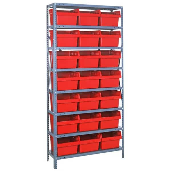Store-Max 8" Shelf Bin Steel Shelving Systems