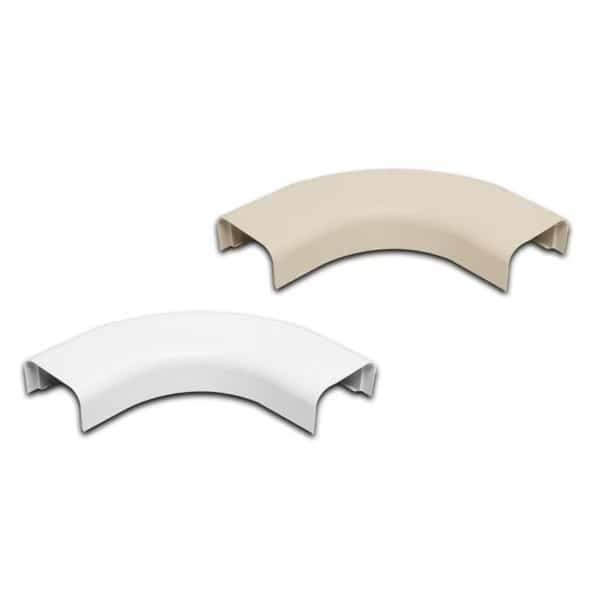 Right Angle Raceway Accessory - 1-1/2'', White, 12 Pk