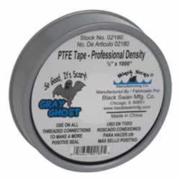 PTFE Tape - Gray Ghost 1/2" x 1000"