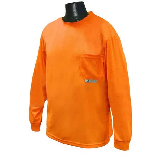 Hi-Vis Non-Rated LS T-Shirt w/Max-Dri-Org-L
