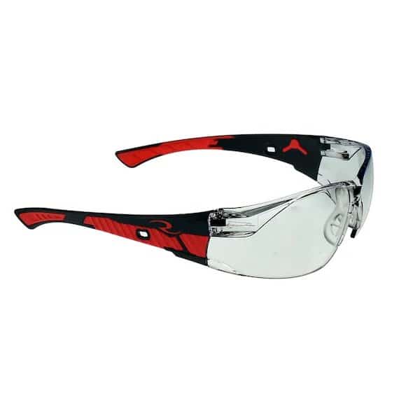 Safety Glasses, Wraparound I/O Polycarbonate Lens, Uncoated,