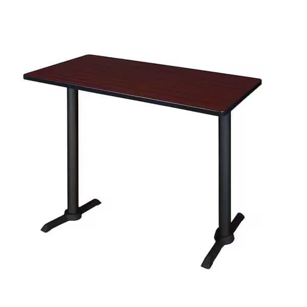 Rectangle Tables > Training Tables > Cain CafÃ© Training Tables, 48 W, 24 L, 42 H, Wood|Metal Top