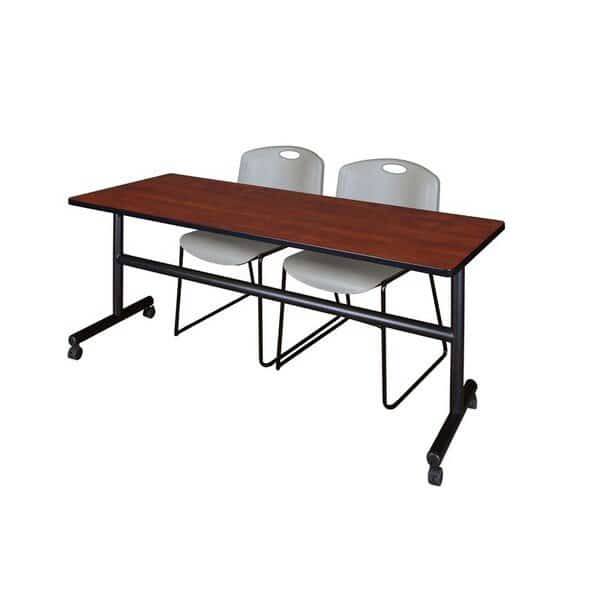 Rectangle Tables > Nesting Tables > Kobe Flip Top Table & Chair Sets, 72 W, 24 L, 29 H, Cherry