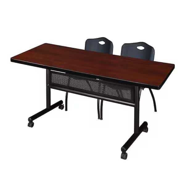 Rectangle FlipTop Table, 72" W, 29" H, Laminate Top, Cherry