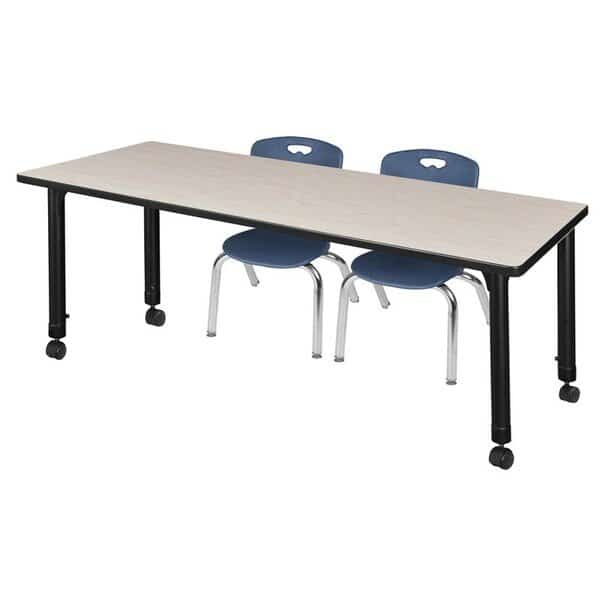 Kee 60" x 30" Height Adjust Mobile Table, Mfr#: MT6030PLAPCBK45NV, REGENCY