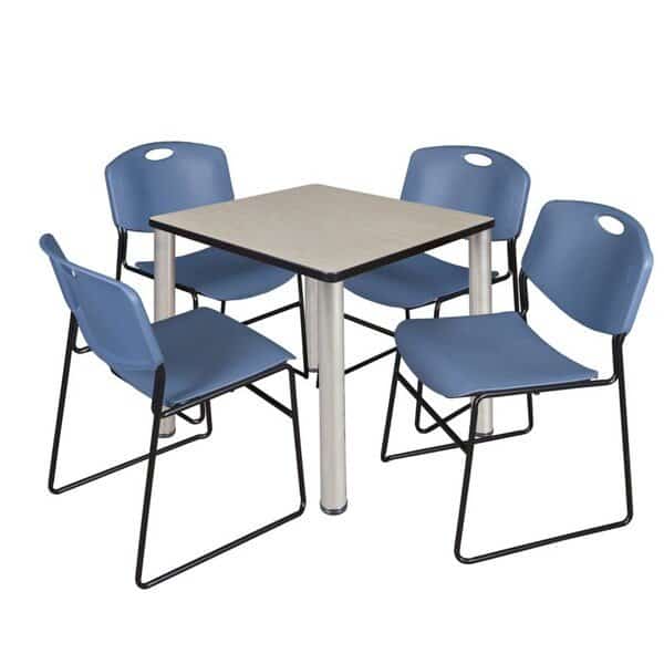 Kee,30",Square Breakroom Tbl,4 Zeng Chrs, Mfr#: TB3030PLBPCM44BE, KEE