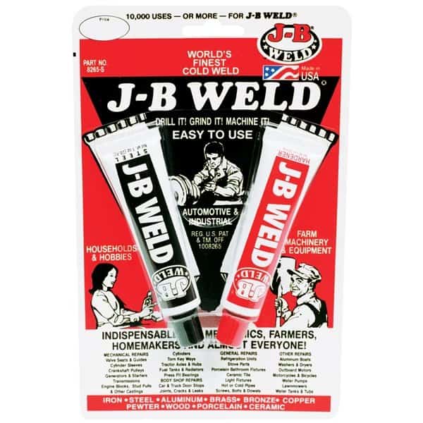 Cold Weld Compound w/ 1oz. Steel & 1oz. Hardener