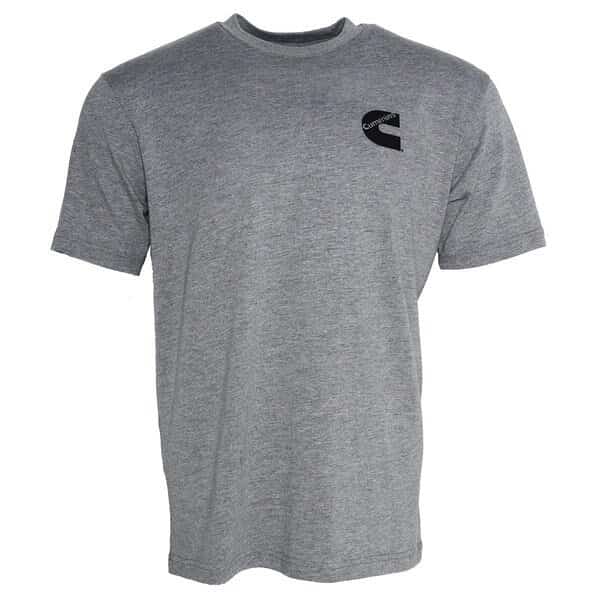 Unisex T-Shirt Short Sleeve Sport Gray Cotton Blend Tagless Tee - XL