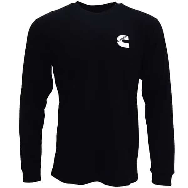 Long  Sleeve Tee Mens Black Med