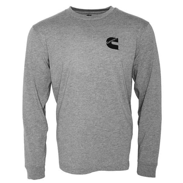 Long Sleeve Tee Mens Htr Gry Med
