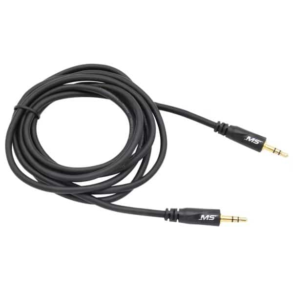 6' 3.5mm to 3.5mm Auxiliary Cable, Black, MOBILESPEC, Mfr# MBS12101