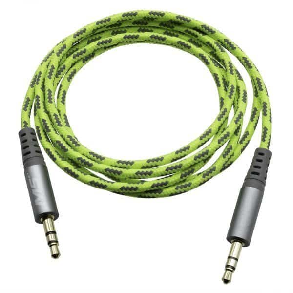 Hi-Vis 4Ft Aux Cable, Yellow