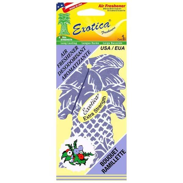 AIR FRESHENER BOUQUET/SINGLE TRILINGUAL