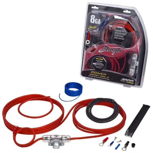 AMPKIT, 8GA, POWER ONLY, OFC, MINI-ANL FHLDR
