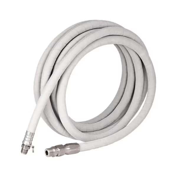 50' X 58 SX White Hose SS Fitting W Int Sprng No Nozzle