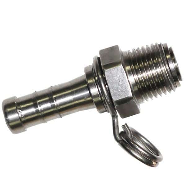 Swivel Adapter 34 Barbed Nozzle Stainless Steel