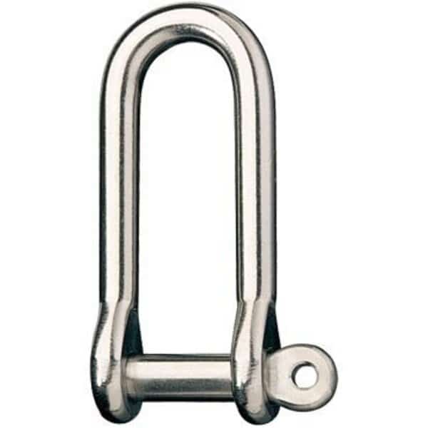Shackle, Long D, Pin, 1/2"