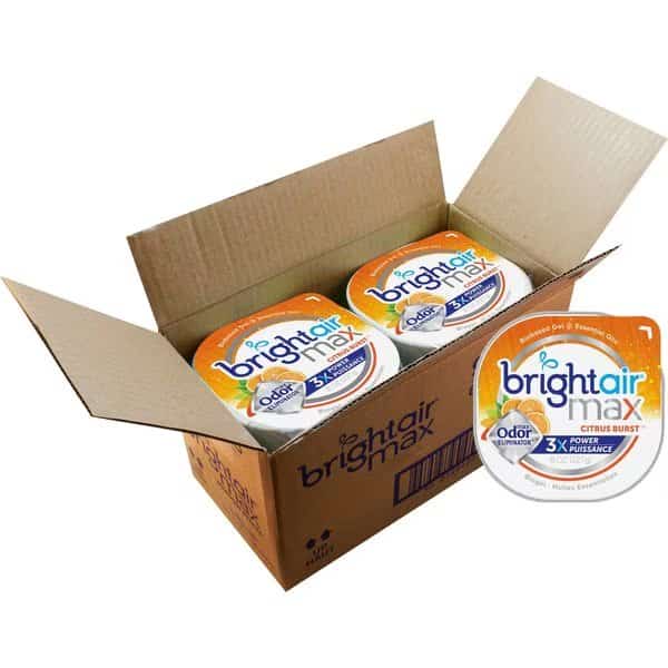 Odor Eliminator Gel, Citrus, 8 oz, 5x5x1-4/5, Orange, PK 6