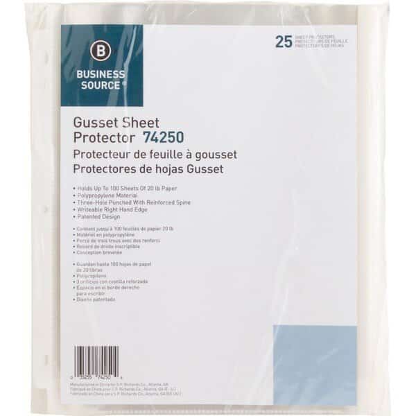 Heavy-duty Sheet Protectors, PK25