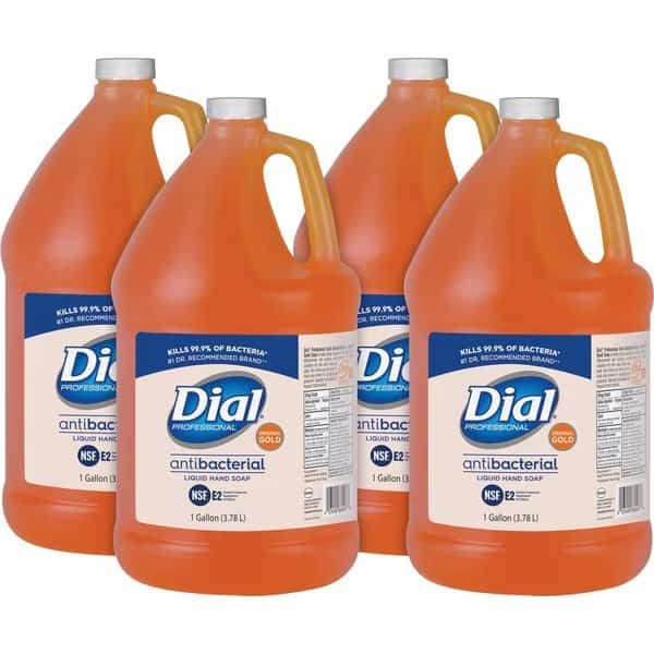 1 gal (3.8 L) Gold Antibacterial Liquid Hand Soap Refill 4 PK