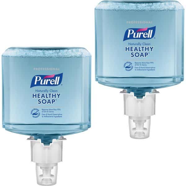 Soap Refills, Foam, f/ES6 Dispenser, 1200ml, Blue, PK 2