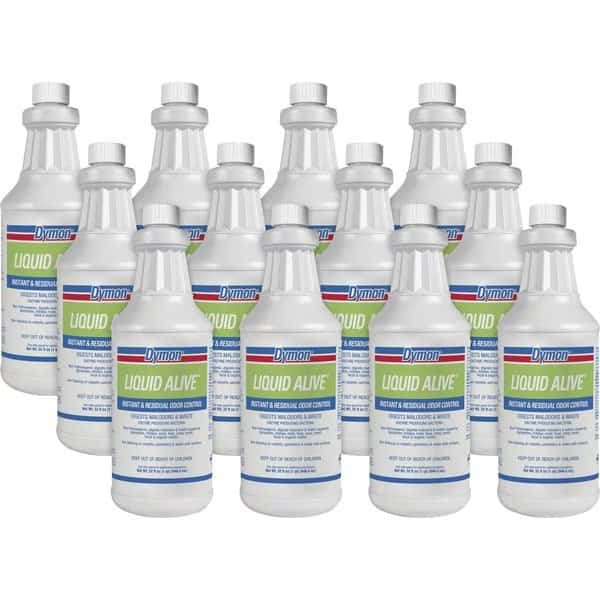 Odor Digester, w/ Enzymes, Nontoxic, 32oz. White, PK 12