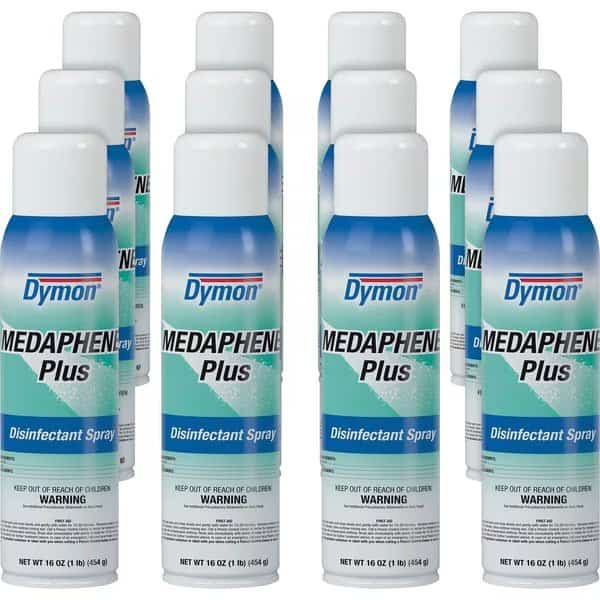 Medaphene Plus Disinfectant Spray, 16 fl oz (0.5 quart) Pleasant, Aqua, 12 PK