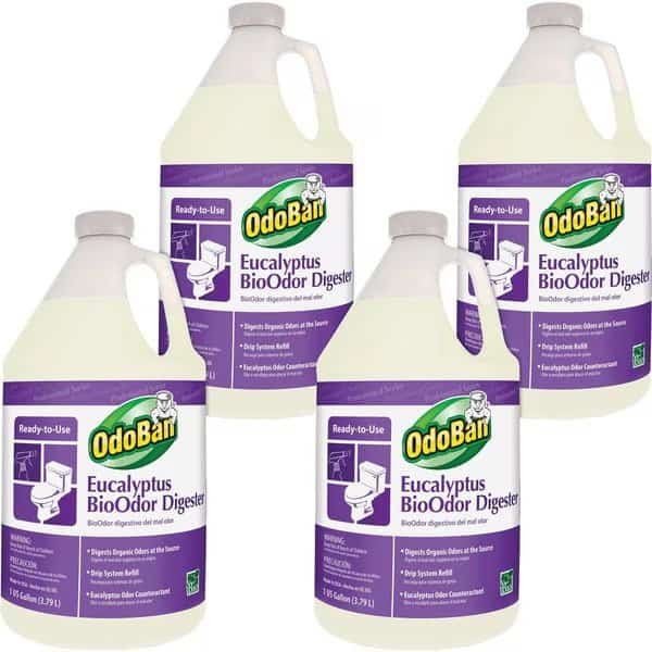 Bio-Odor Digester, Gallon Refill, Eucalyptus, 64oz, , PE, PK 4