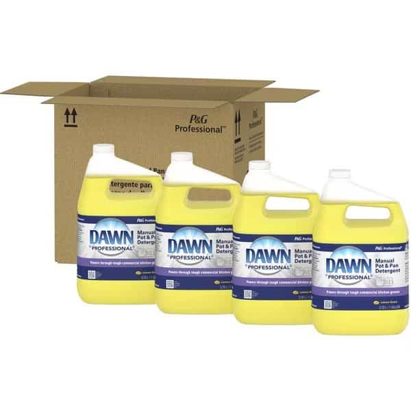 Pot/Pan Detergent, Liquid, Lemon, 1 Gal, , YW, PK 4