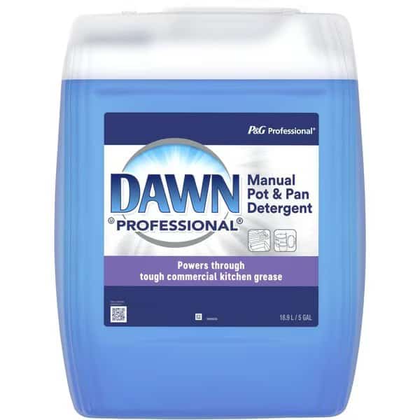 Dish Detergent, Liquid, 5-Gallon, Translucent Blue