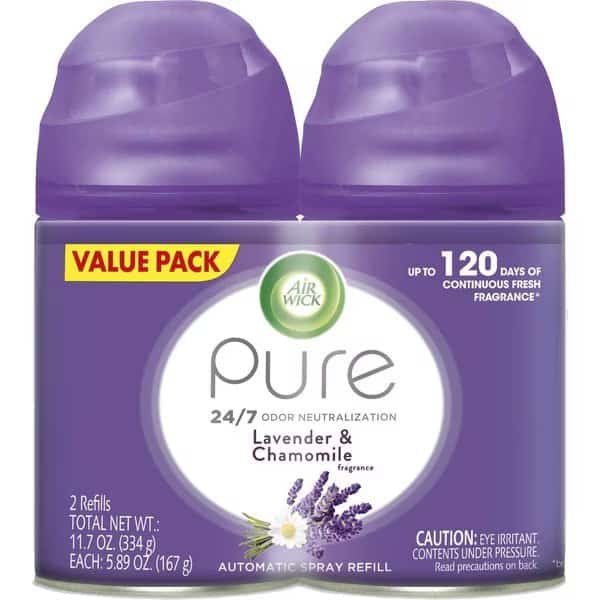 Air Wick Refill, 6.17oz., 2/Pack, Lavender/Purple, PK 6