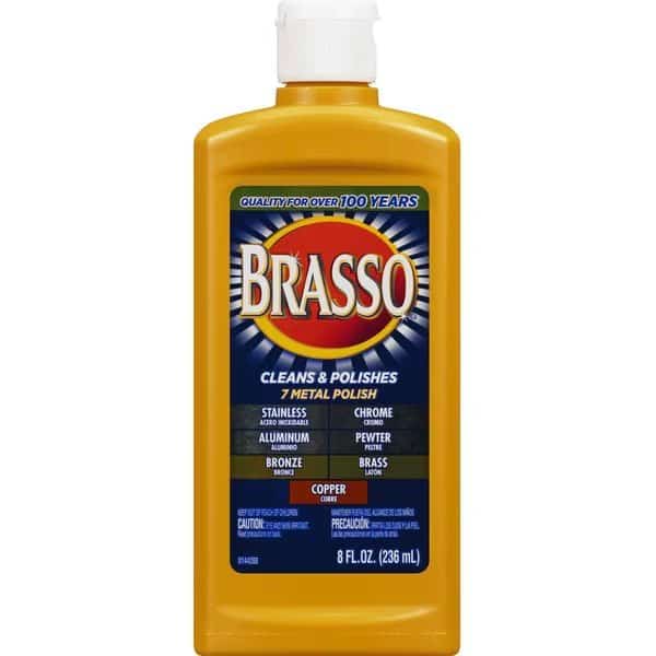 Metal Polish, 8 fl oz, Tan, PK 8