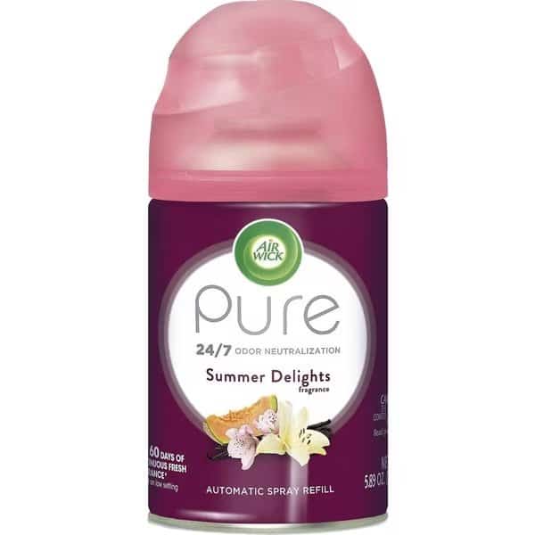 Air Freshener Refill, Summer Delight, 6.17oz Multi, PK 6