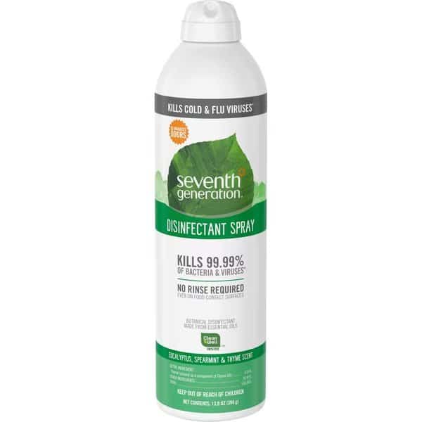 Disinfectant Cleaner, 13.9 fl oz (0.4 quart) Eucalyptus Spearmint & Thyme, Clear, 8 PK