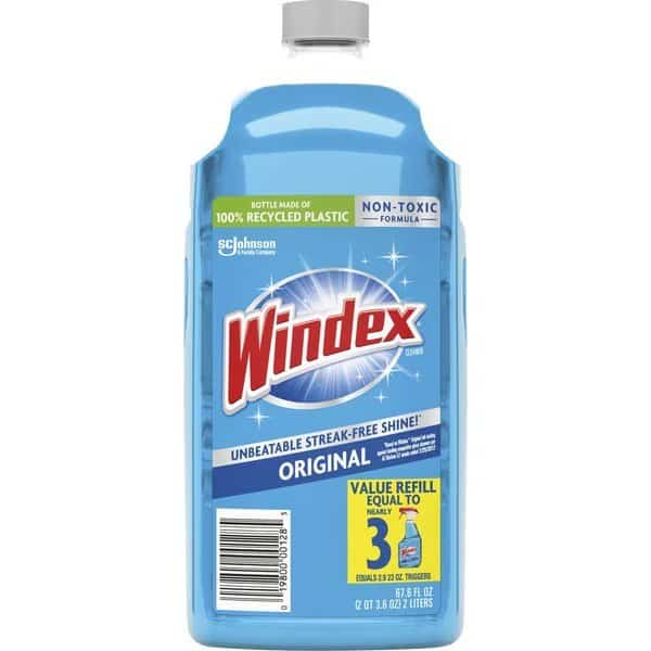 Liquid Original Glass Cleaner Refill, Blue, 6 PK
