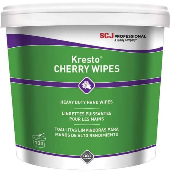 Hand Wipes, Cherry, 10"x12", White/Red, PK 130