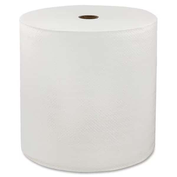 Hardwound Paper Towels, Continuous Roll Sheets, White, 6 PK