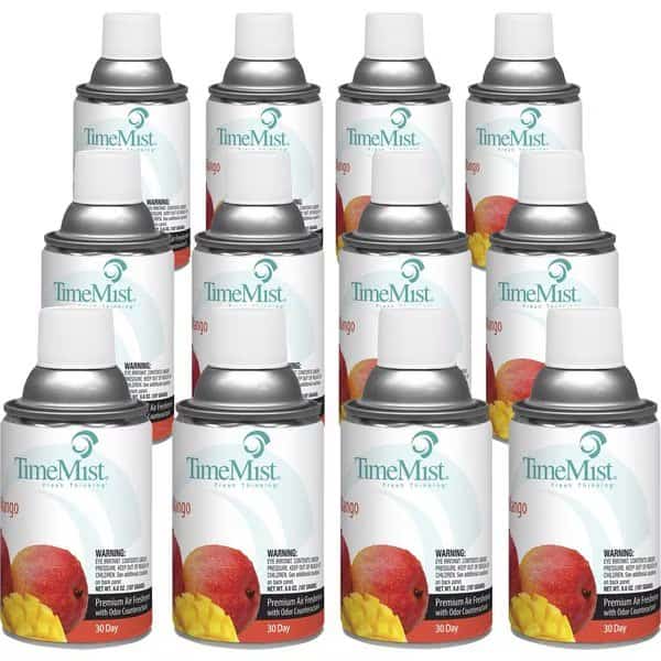 Fragrance Refill, f/Metered Dispenser, 6.6oz Mango, PK 12