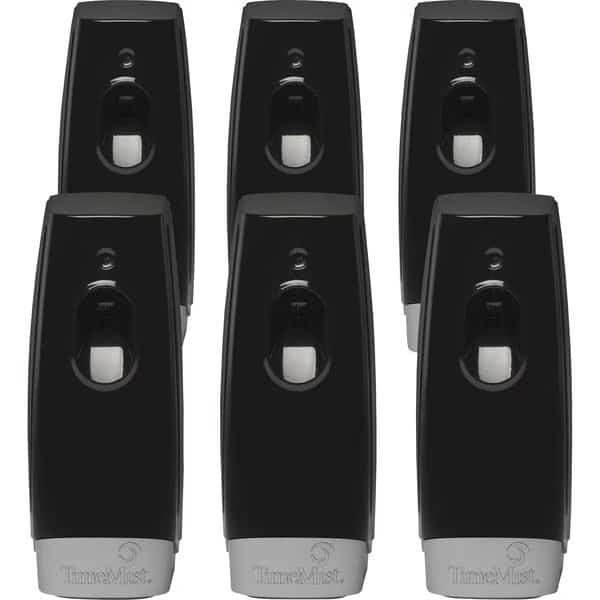 Air Freshener Dispenser, Adj Settings, Flex Prog BK, PK 6