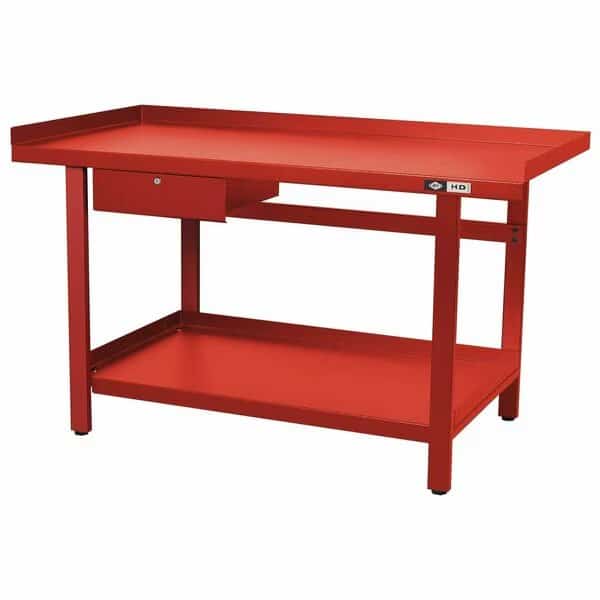 Workbench, 61 in x 31 in, 1 Drawer, 1,300 lb Capacity