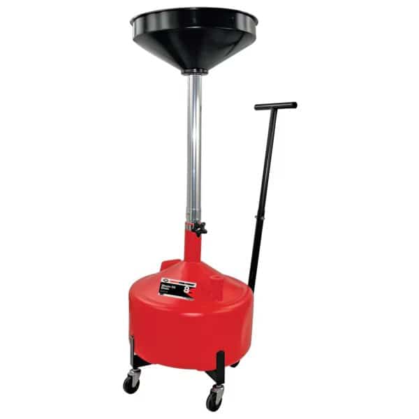 Waste Oil Drain, 8 gal, with Metal Trolley and 16.5 in Funnel