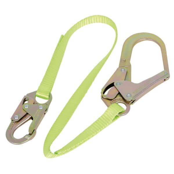 Webbing Restraint Lanyard, Body Snap/Anchor Form, 6 ft.