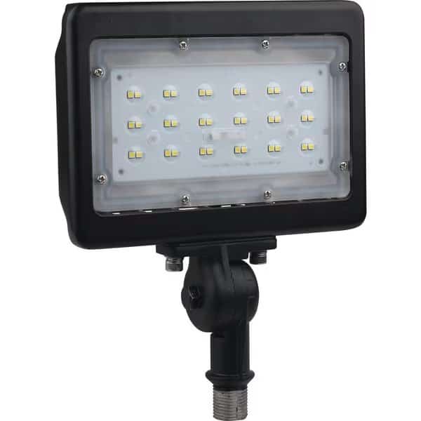 LED Medium Flood Light, 30W, 4000K, Bronze Finish, 100V277V, Dimmable